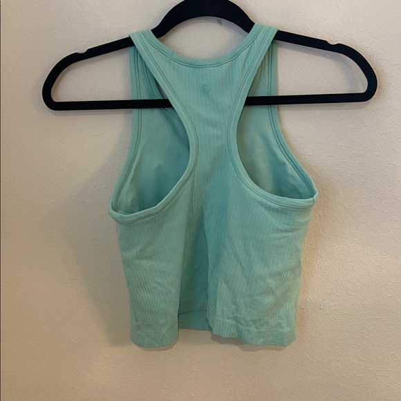 Lululemon Ebb To Street Razorback Crop Tank Wild Mint - Picture 3 of 5
